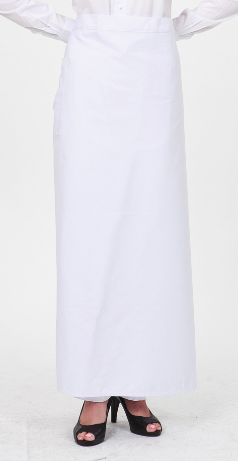 AP-251 흰색 롱허리앞치마