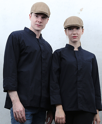 KO-180-3 블랙 히든스냅 조리복